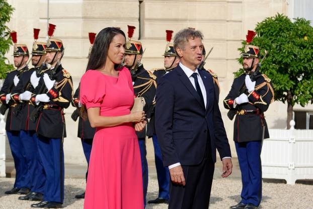French President Emmanuel Macron Receives Heads Of State, Government And International Organisations At The ElysĂ©e Palace Ahead Of The Launch Of The 2024 Paralympic Games, Paris, France - 28 Aug 2024