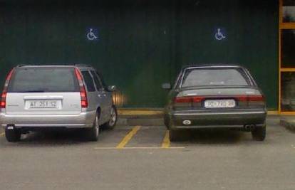 300 mjesta, a oni parkirali na mjestu za invalide