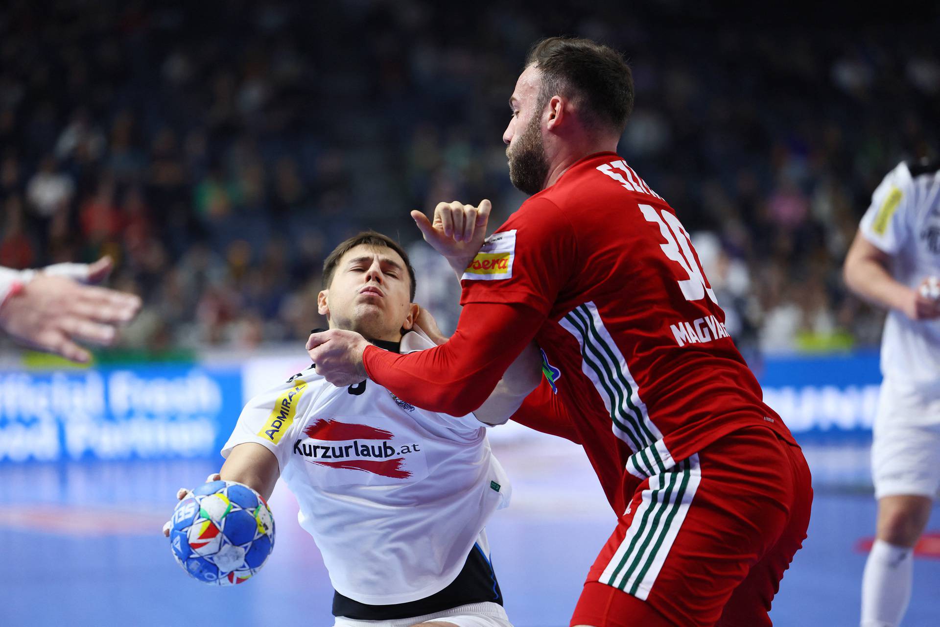 EHF 2024 Men's European Handball Championship - Main Round - Hungary v Austria