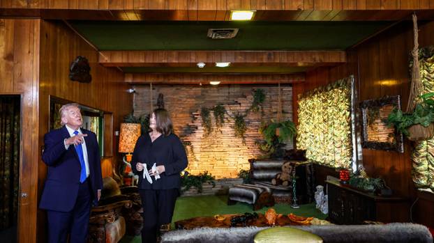 U.S. President Donald Trump visits Graceland, the home of Elvis Presley, in Memphis