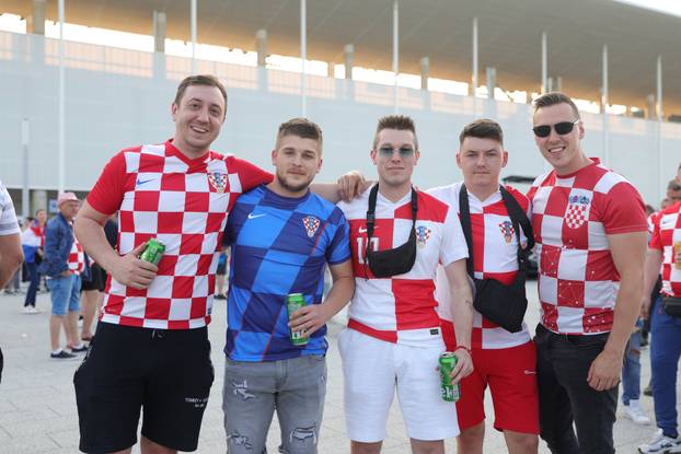 Osijek: Atmosfera prije početka utakmice Hrvatska - Češka