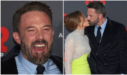 Ben Affleck upadao u kadar kolegama i radio grimase, u govoru se zahvalio supruzi J. Lo