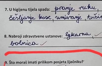 'Što moraš imati pri posjetu liječniku?' Učenik iz Hrvatske nasmijao odgovorom na ispitu