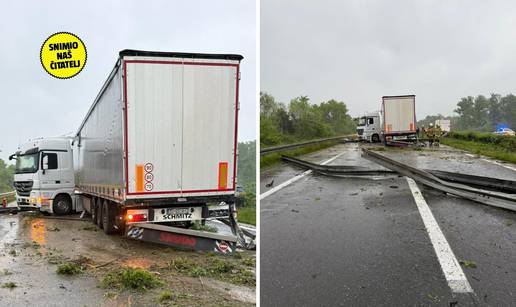 Kaos na A1: Kamionom probio ogradu, blokiran promet prema Karlovcu. Kolona 3 kilometra