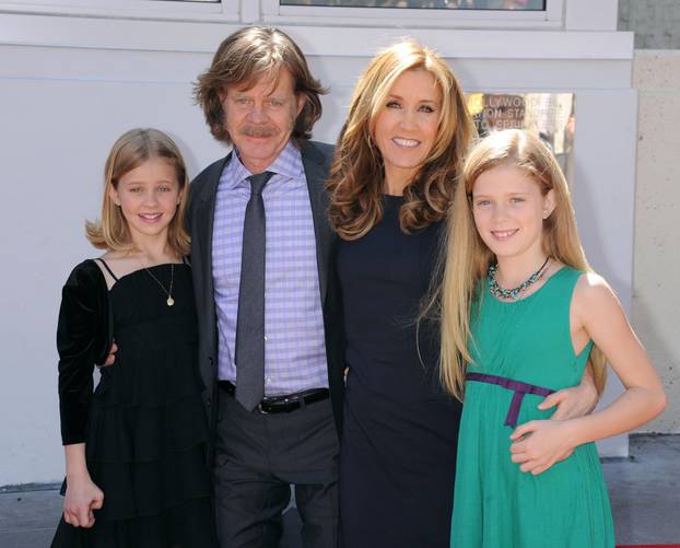 William H. Macy and Felicity Huffman are honored with Stars on the Hollywood Walk of Fame - California