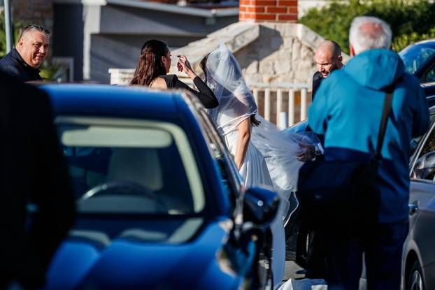 Split: Vjenčanje Hajdukovog nogometaša Anthonyja Kalika i Ivone Glavaš