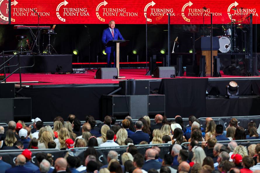 Memorial service for slain conservative commentator Charlie Kirk, in Glendale