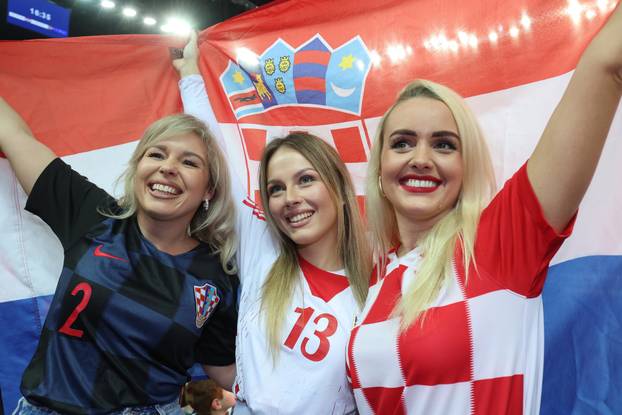 Navijači na utakmici Hrvatske i Islanda na Svjetskom rukometnom prvenstvu 