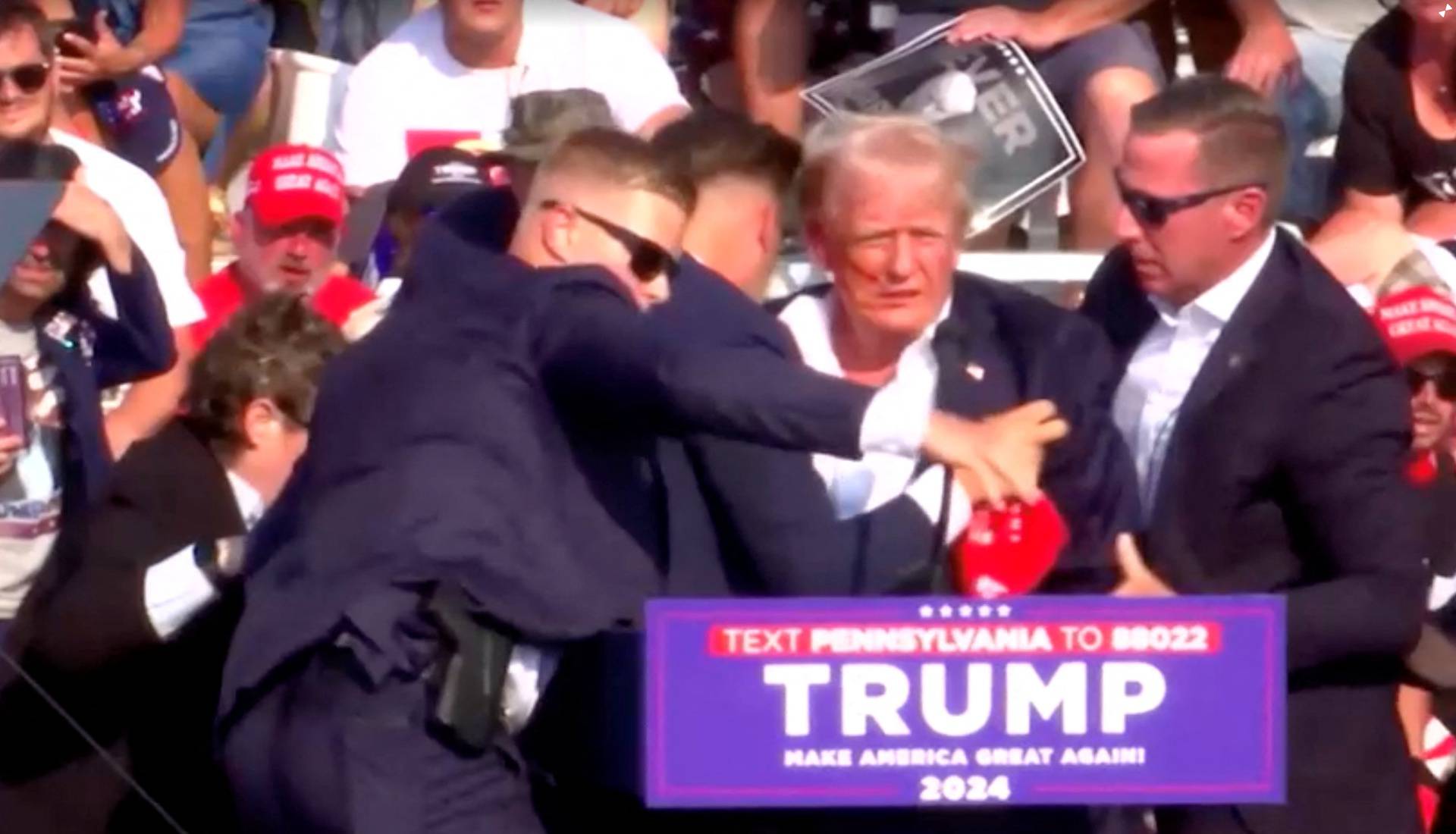 Trump rushed from rally after gunfire rings out