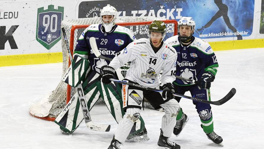 Sisak: Prva polufinalna utakmica oigravanja Alpske lige KHL Sisak - HC Merano