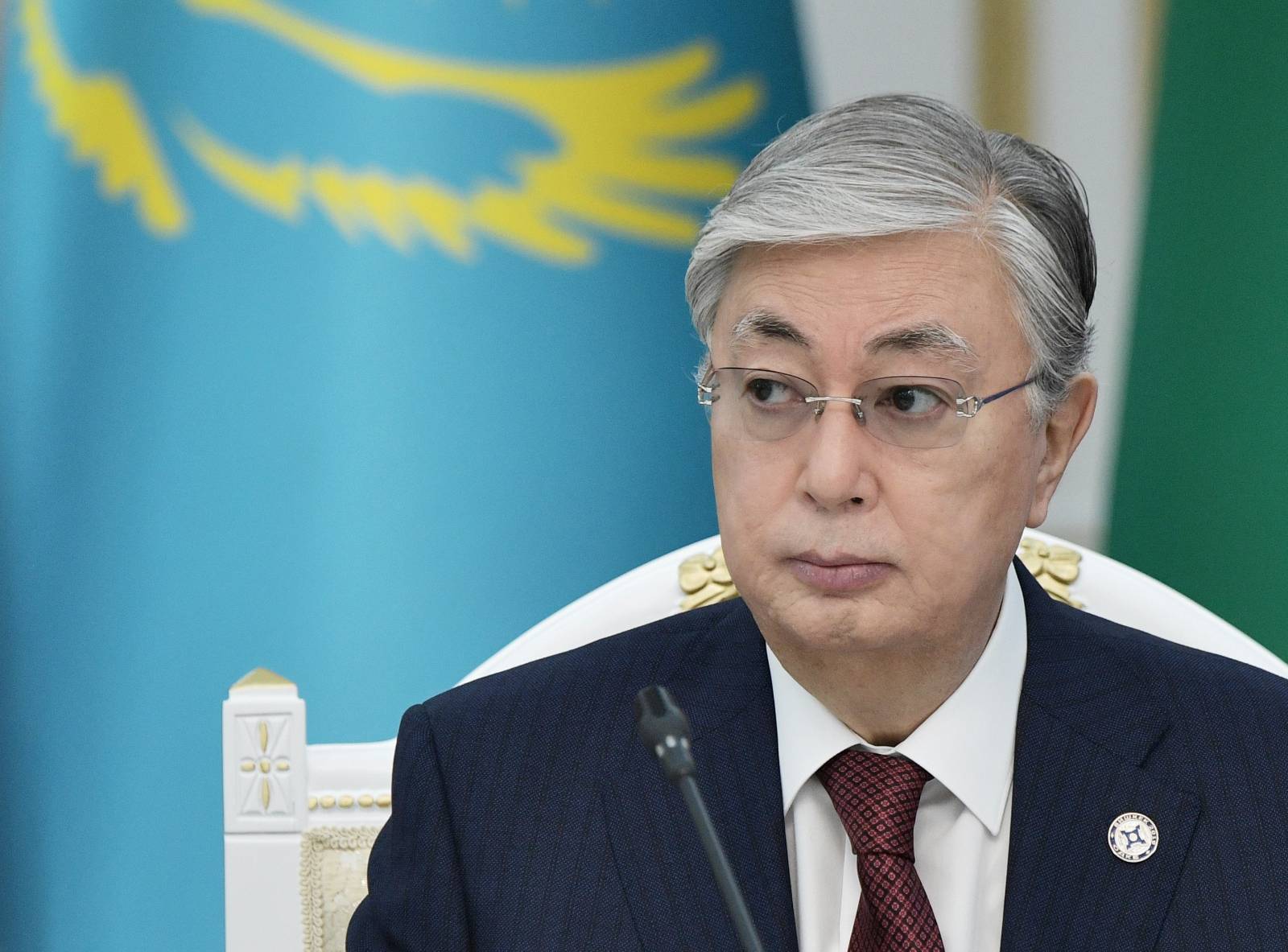 Kazakh President Tokayev attends a CSTO meeting in Bishkek