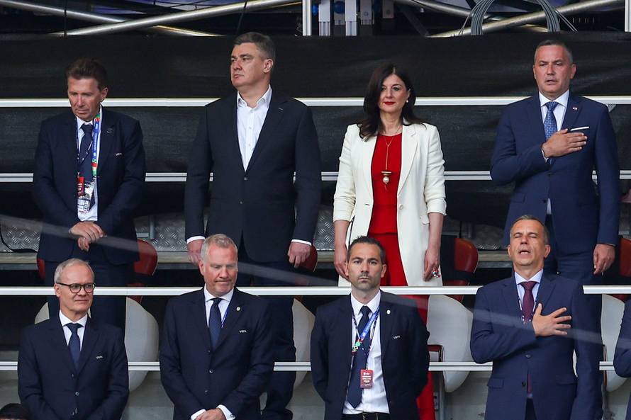 Leipzig: Predsjednik Milanović sa suprugom na susretu Hrvatske i Italije u 3. kolu skupine B na Europskom prvenstvu