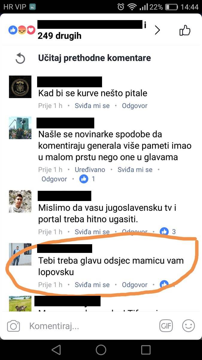 Novinarka je primila prijeteće poruke: 'Treba ti glavu odsjeći'