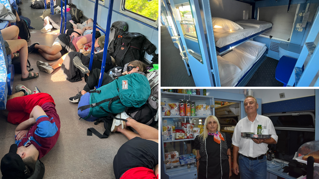 Vozili smo se 14 sati vlakom Osijek-Split: 'Cijena je povoljna.  Ali zašto spavamo na podu?'