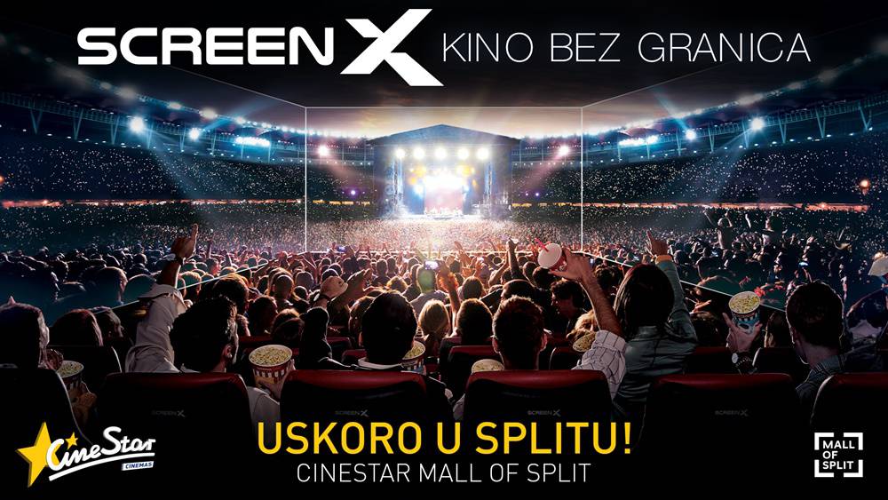 ScreenX napokon u Hrvatskoj –  CineStar Cinemas ekskluzivno dovodi svjetsku kino inovaciju!