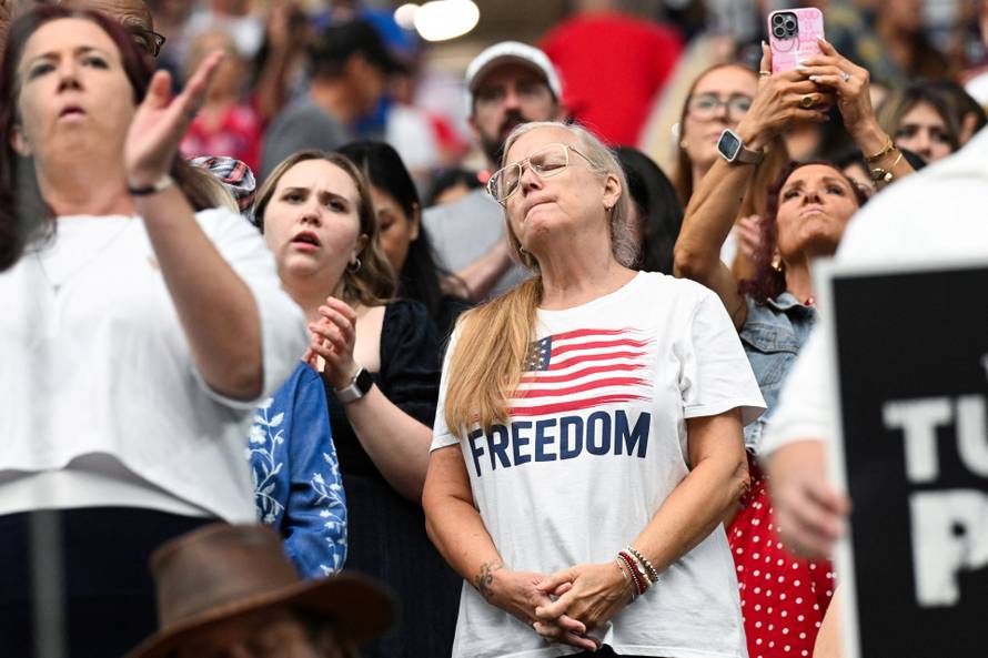 Memorial service for slain conservative commentator Charlie Kirk, in Glendale
