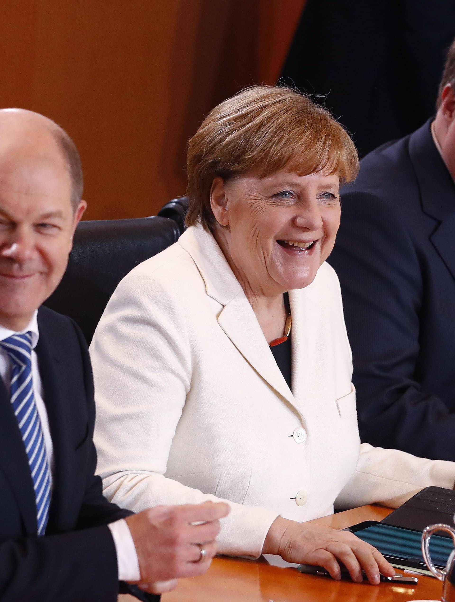 Merkel heads the first cabinet meeting after being re-elected as German chancellor in Berlin