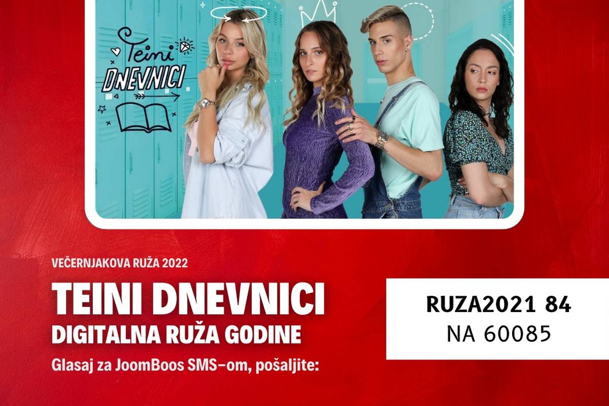 Najgledanija teen serija u regiji, 'Teini dnevnici', nominirana je za prestižnu Večernjakovu ružu!