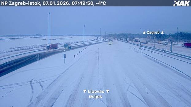 FOTO Autoceste diljem Hrvatske zametene snijegom, pogledajte
