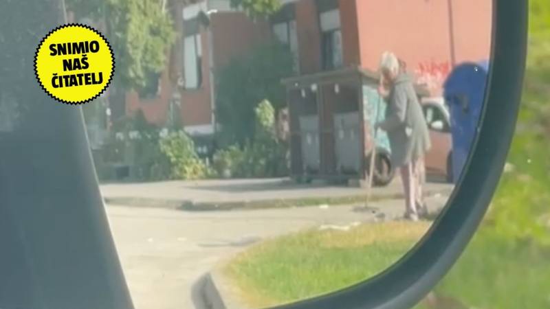 VIDEO Gospođa iz Zagreba oduševila čitatelja: 'Nabacali su papir, a ona je sve počistila'
