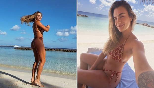 FOTO Gem, set, meč i - tangice! Najbolja tenisačica svijeta mami poglede u oskudnim izdanjima