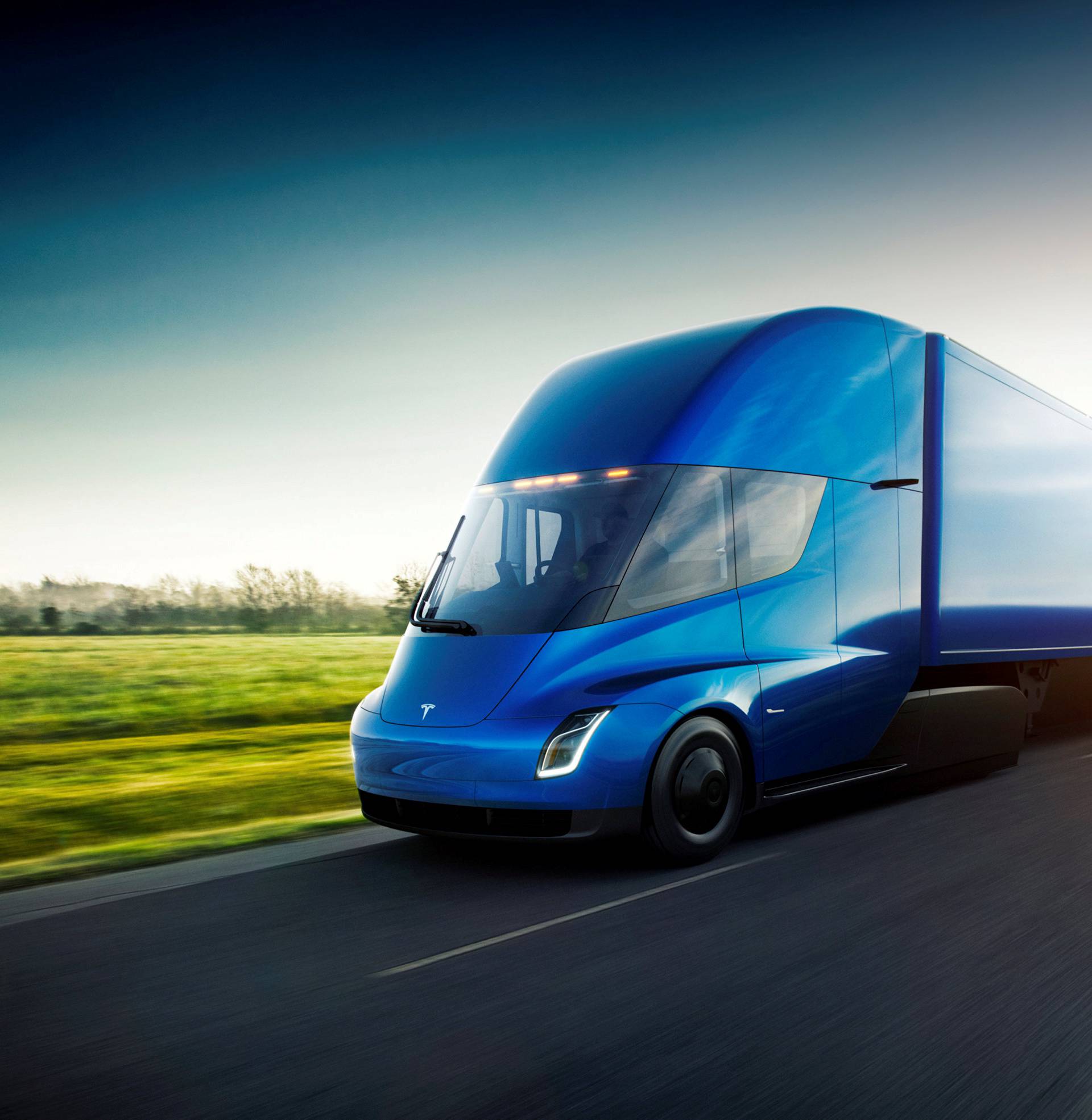 Undated handout image of the Tesla Semi