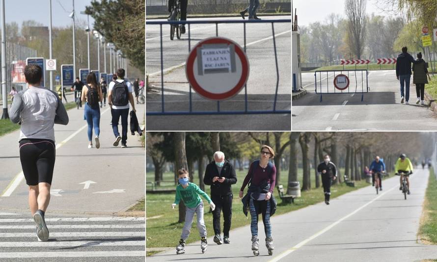 Unatoč preporukama, Jarun je danas bio pun rekreativaca