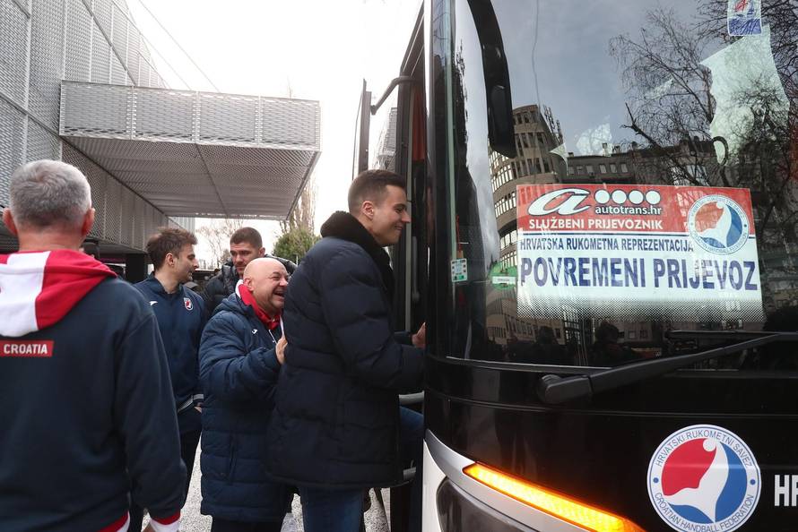 Zagreb: Okupljanje muške rukometne reprezentacije uoči priprema za Europsko prvenstvo 2024.