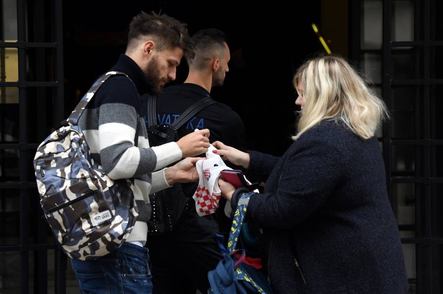 Zagreb: Okupljanje hrvatske nogometne reprezentacije uoči utakmice sa Slovačkom