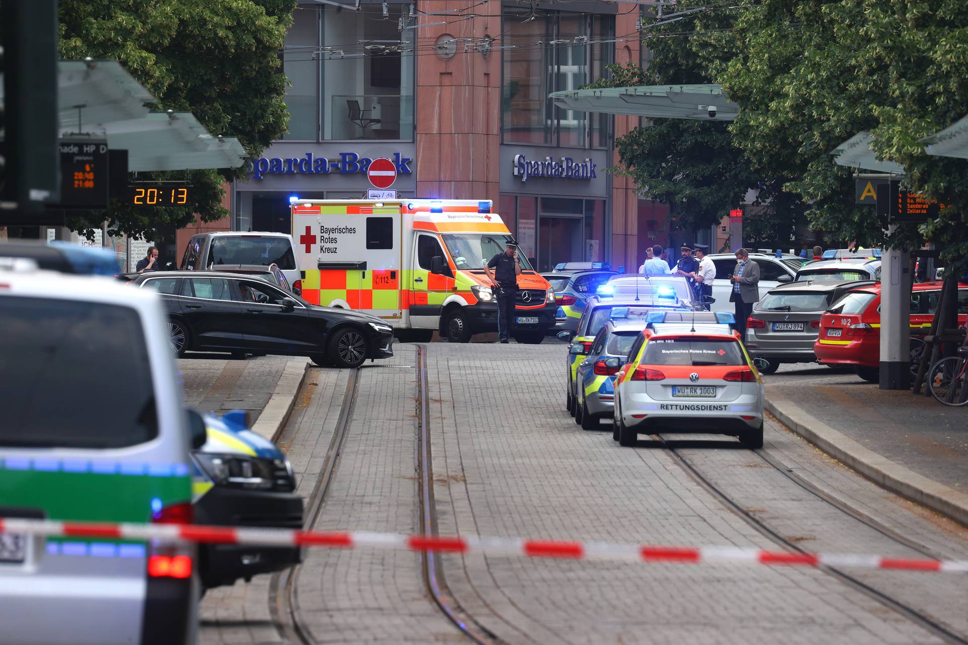 Knife attack in Würzburg city centre