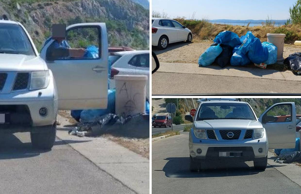 VIDEO Kod Omiša usred bijela dana istovarivali smeće na odmorištu: 'To je tu normalno'
