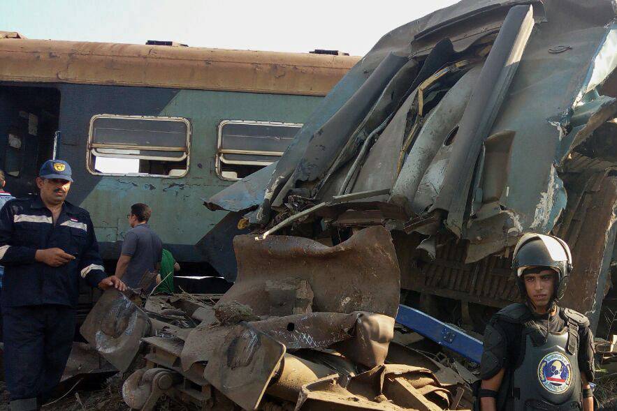 18 killed in train collision in Egypt