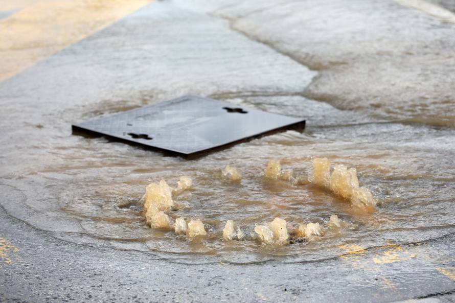 Potopljene ulice Medulina nakon jakog nevremena