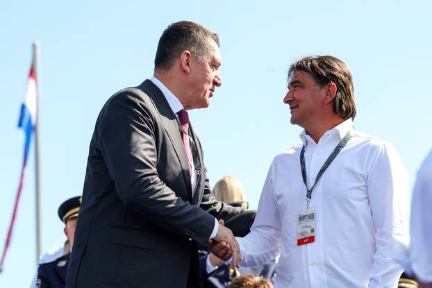 Zagreb: Okupljanje uzvanika uoči početka vojnog mimohoda u povodu 30. obljetnice VRO Oluja