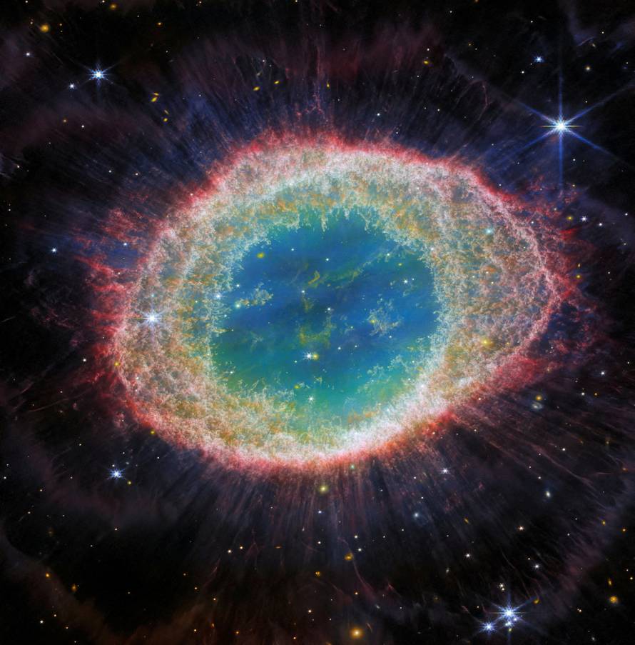 FILE PHOTO: A near-infrared image of the Ring Nebula revealing the complexity of its structure