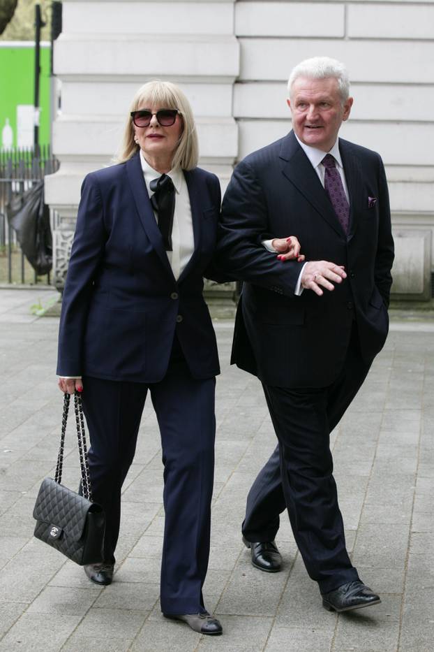 EXCLUSIVE Ivica Todoric and his wife Vesna Todoric are seen arriving at Westminster Magistrates Court in London today. A judge ruled today that the Agrokor founder is to be extradited back to Croatia.