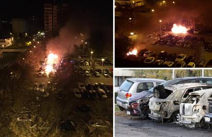 Buktinja u Zagrebu: Pokušali provaliti u aute pa ih zapalili?
