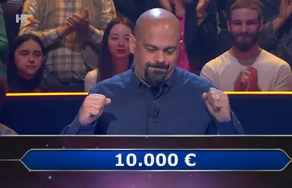 Siščanin u 'Milijunašu' osvojio je 10.000 eura: Najbolja odluka mu je bila ne slušati publiku...