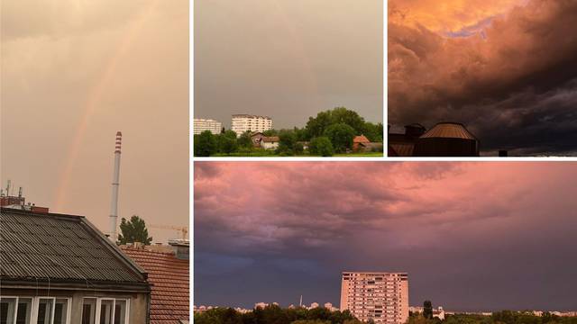 Pogledajte video: Nakon oluje duga na nebu iznad Zagreba