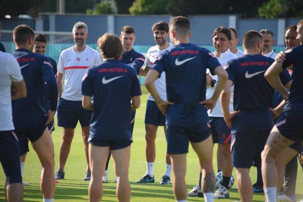 Popodnevni trening hrvatske nogometne reprezentacije u Rovinju