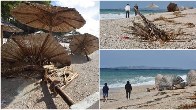 Jako nevrijeme u Primoštenu uništilo plažu, zbraja se šteta