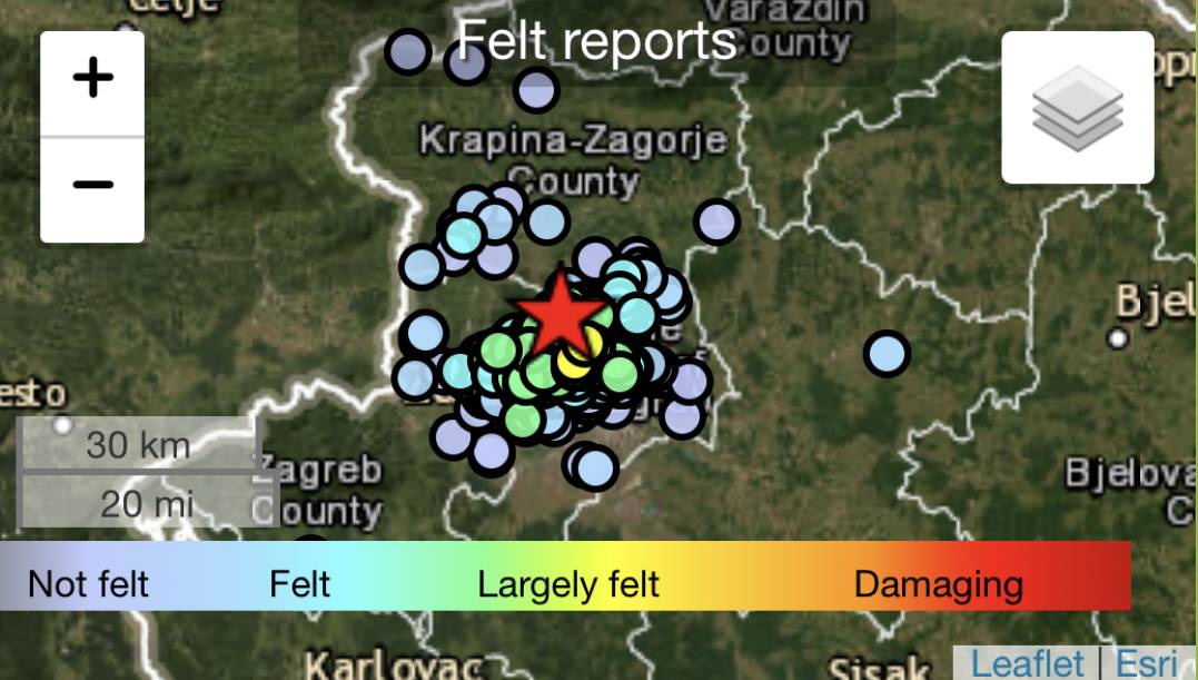 Dva potresa razbudila Zagreb i okolicu: 'Auu, kako me scimalo! Kao jaka eksplozija ispod kuće'