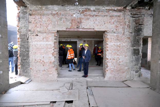 Zagreb: Gordan Jandroković obišao zgradu Hrvatskog sabora koja se obnavlja