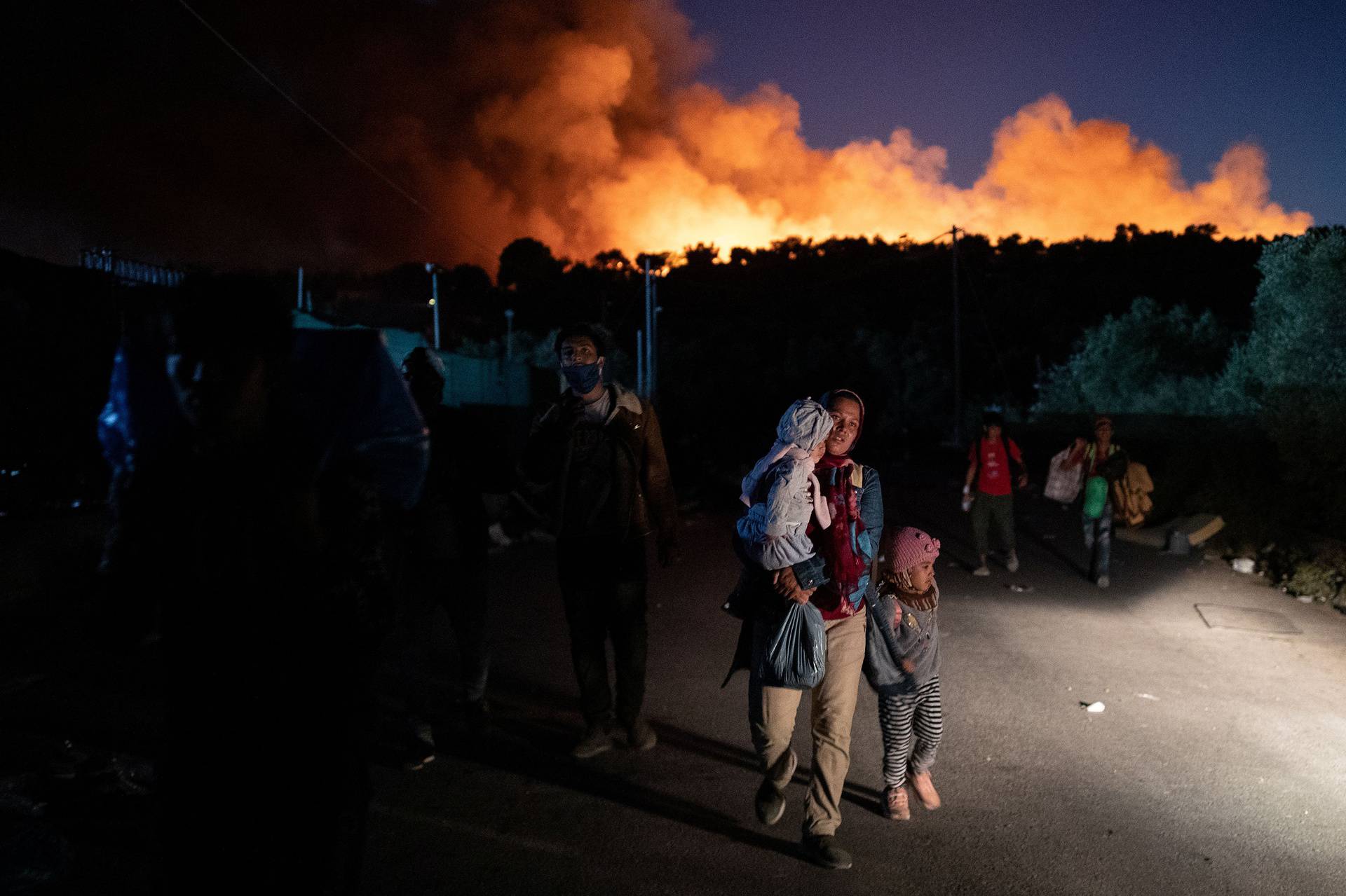 New fire breaks out at Greece's overcrowded Moria refugee camp