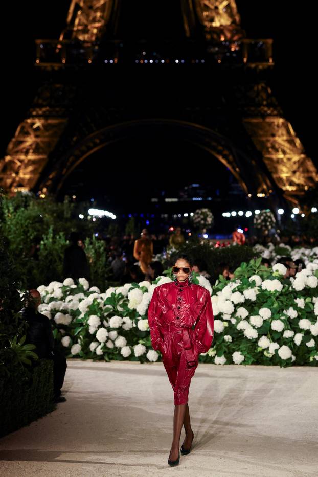 Yves Saint Laurent Womenswear Spring/Summer 2026 collection show during Paris Fashion Week
