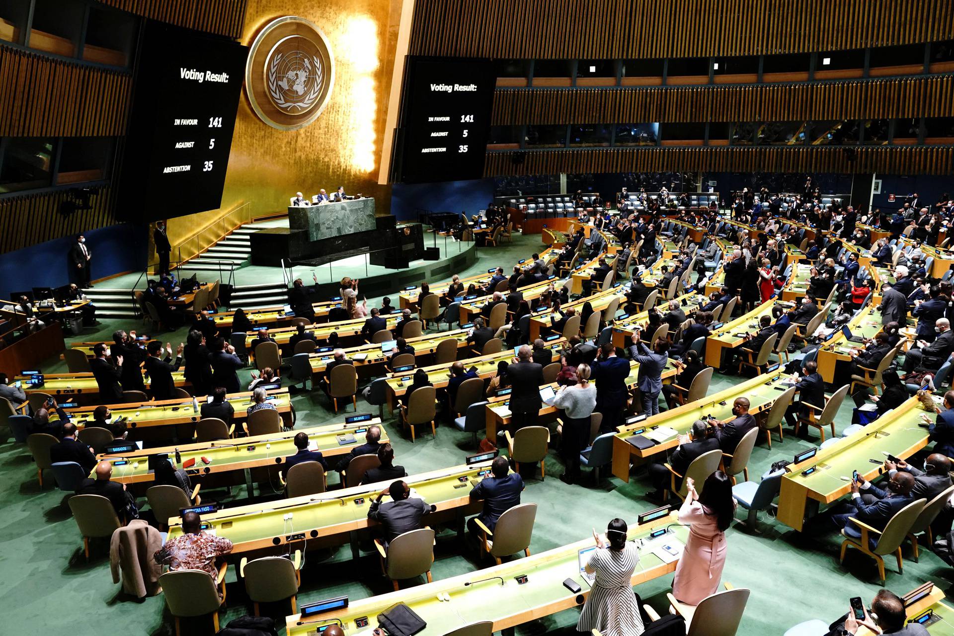 11th emergency special session of the U.N. General Assembly on Russia's invasion of Ukraine, in New York City