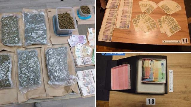 'Pao' diler iz Pule: U stanu mu pronašli preko šest kila droge, vagu i veću količinu gotovine