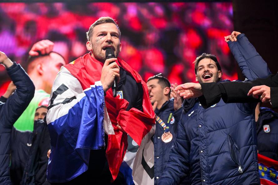 Zagreb: Svečani doček rukometnih reprezentativaca nakon osvojene bronce na Europskom prvenstvu