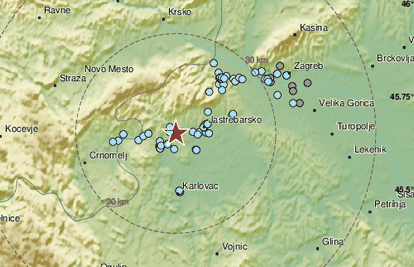 Potres od 3 Richtera pogodio Krašić: 'Trajalo je par sekundi'