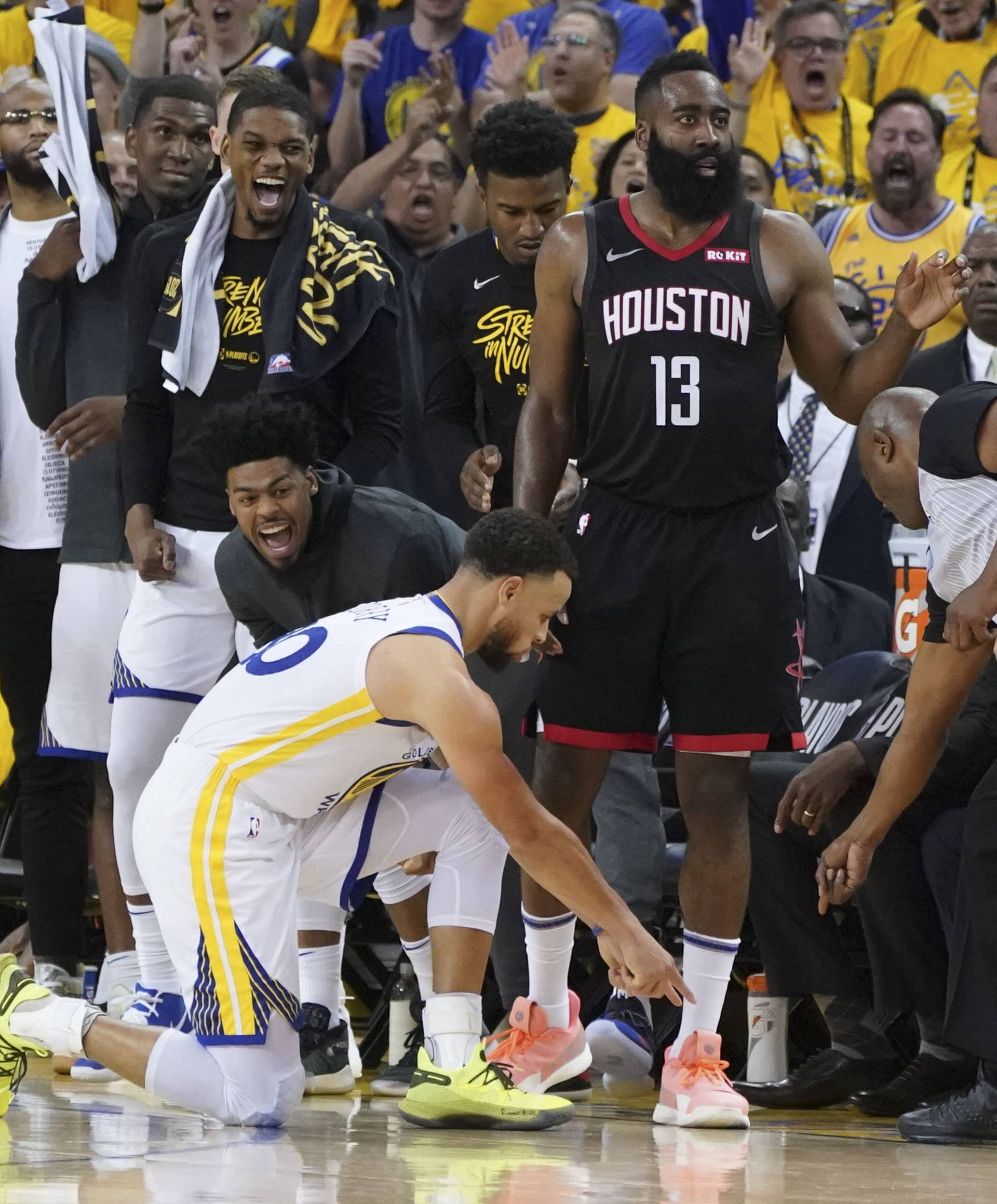 NBA: Playoffs-Houston Rockets at Golden State Warriors